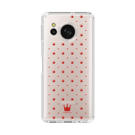 スリムプロテクションケース［ CASEPLAY Crown dots Red - ケースプレイ・クラウン・ドッツ レッド ］