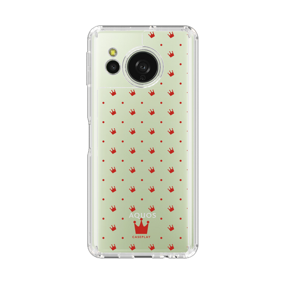 スリムプロテクションケース［ CASEPLAY Crown dots Red - ケースプレイ・クラウン・ドッツ レッド ］