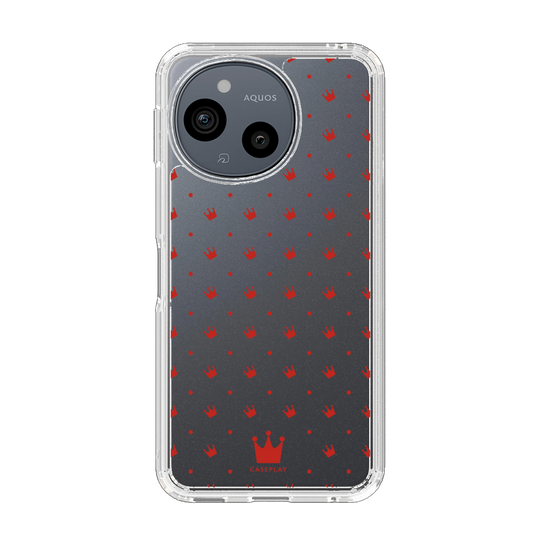 スリムプロテクションケース［ CASEPLAY Crown dots Red - ケースプレイ・クラウン・ドッツ レッド ］