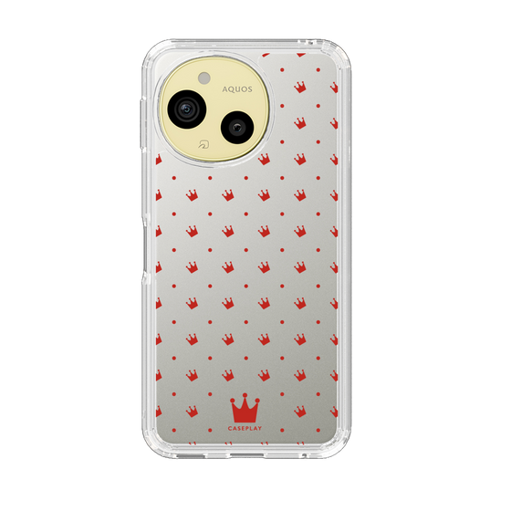 スリムプロテクションケース［ CASEPLAY Crown dots Red - ケースプレイ・クラウン・ドッツ レッド ］