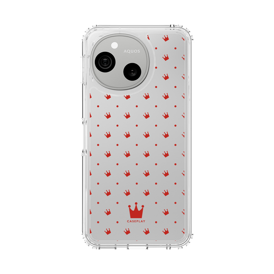 スリムプロテクションケース［ CASEPLAY Crown dots Red - ケースプレイ・クラウン・ドッツ レッド ］