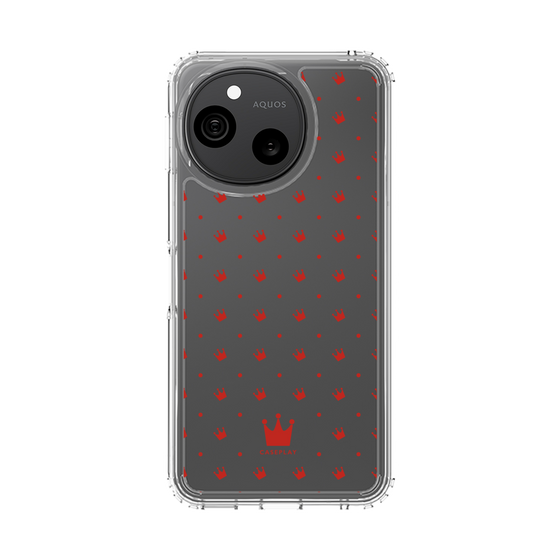 スリムプロテクションケース［ CASEPLAY Crown dots Red - ケースプレイ・クラウン・ドッツ レッド ］