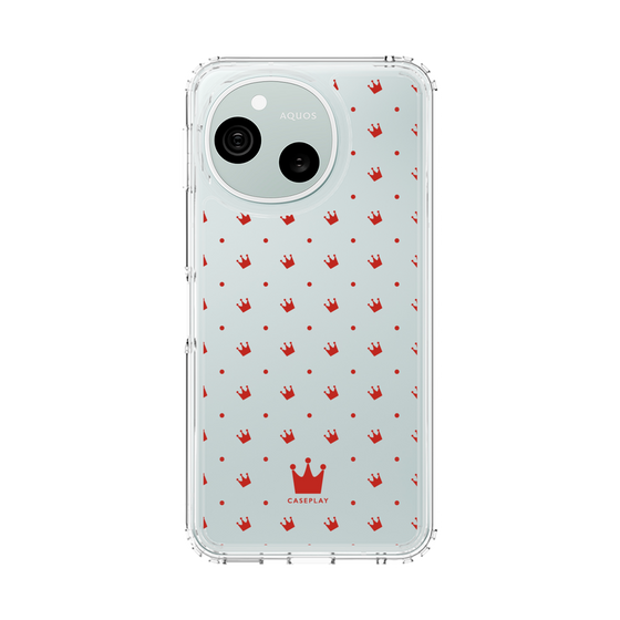 スリムプロテクションケース［ CASEPLAY Crown dots Red - ケースプレイ・クラウン・ドッツ レッド ］