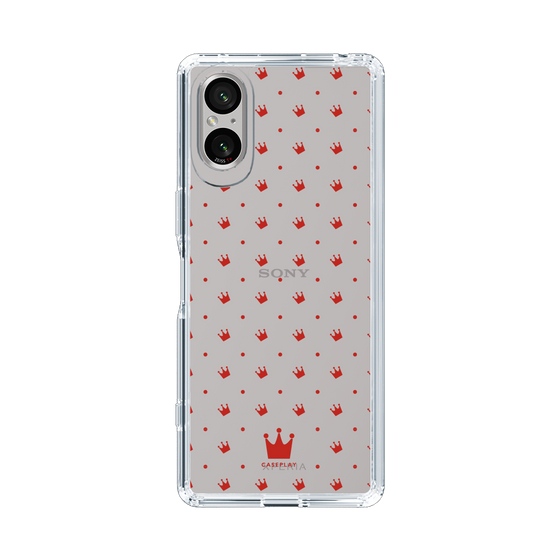 スリムプロテクションケース［ CASEPLAY Crown dots Red - ケースプレイ・クラウン・ドッツ レッド ］