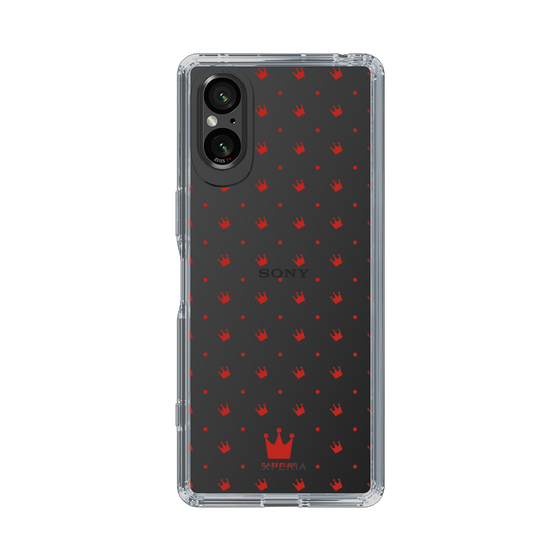 スリムプロテクションケース［ CASEPLAY Crown dots Red - ケースプレイ・クラウン・ドッツ レッド ］