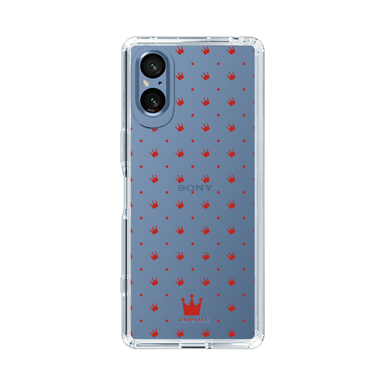 スリムプロテクションケース［ CASEPLAY Crown dots Red - ケースプレイ・クラウン・ドッツ レッド ］