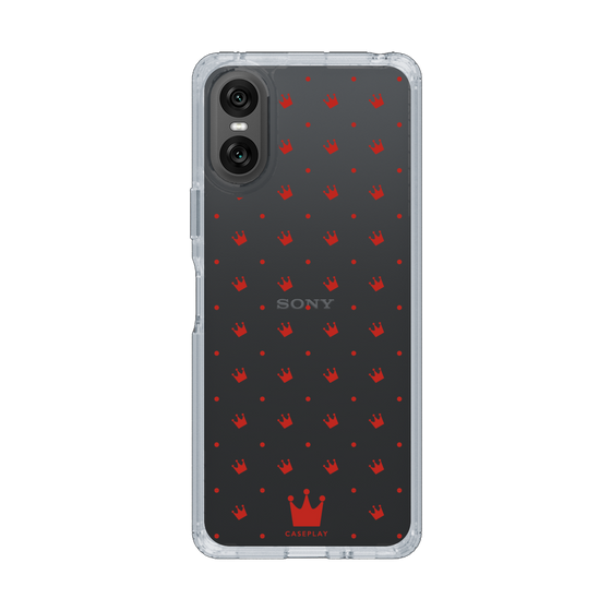 スリムプロテクションケース［ CASEPLAY Crown dots Red - ケースプレイ・クラウン・ドッツ レッド ］