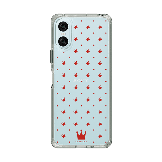 スリムプロテクションケース［ CASEPLAY Crown dots Red - ケースプレイ・クラウン・ドッツ レッド ］