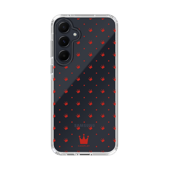 スリムプロテクションケース［ CASEPLAY Crown dots Red - ケースプレイ・クラウン・ドッツ レッド ］