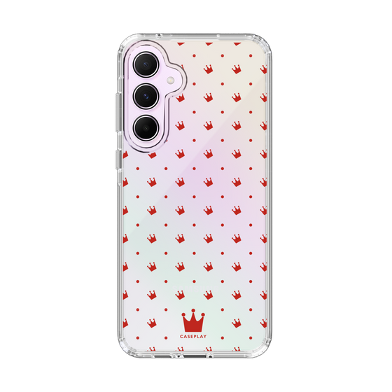 スリムプロテクションケース［ CASEPLAY Crown dots Red - ケースプレイ・クラウン・ドッツ レッド ］