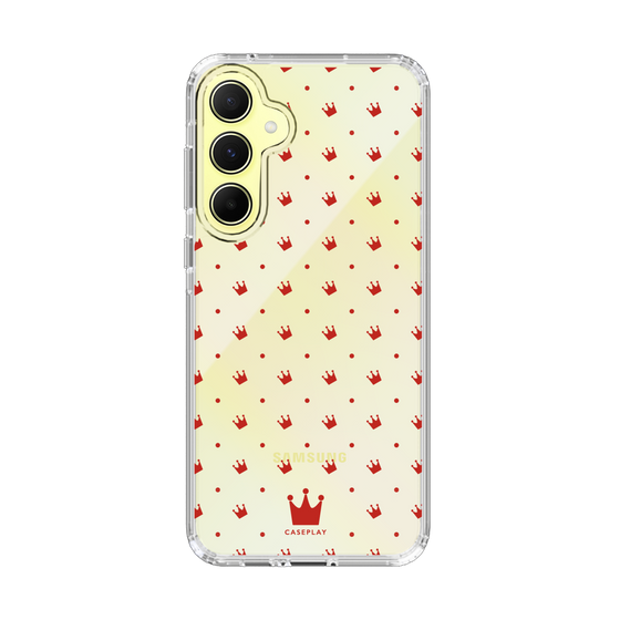 スリムプロテクションケース［ CASEPLAY Crown dots Red - ケースプレイ・クラウン・ドッツ レッド ］