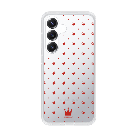 スリムプロテクションケース［ CASEPLAY Crown dots Red - ケースプレイ・クラウン・ドッツ レッド ］