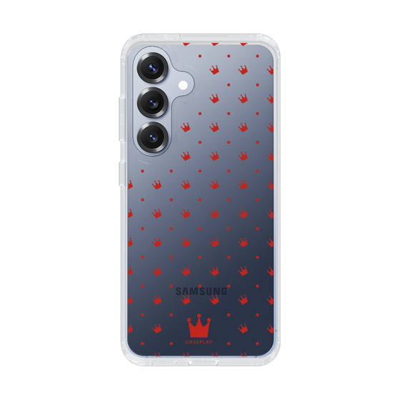 スリムプロテクションケース［ CASEPLAY Crown dots Red - ケースプレイ・クラウン・ドッツ レッド ］