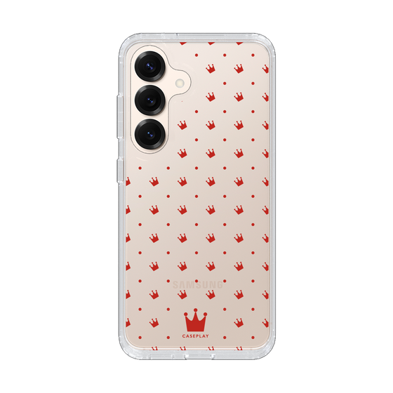 スリムプロテクションケース［ CASEPLAY Crown dots Red - ケースプレイ・クラウン・ドッツ レッド ］