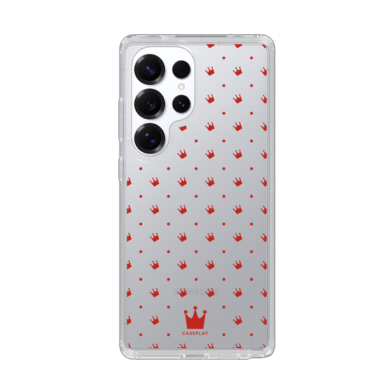 スリムプロテクションケース［ CASEPLAY Crown dots Red - ケースプレイ・クラウン・ドッツ レッド ］