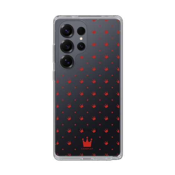 スリムプロテクションケース［ CASEPLAY Crown dots Red - ケースプレイ・クラウン・ドッツ レッド ］