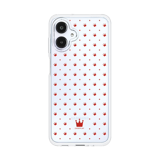 スリムプロテクションケース［ CASEPLAY Crown dots Red - ケースプレイ・クラウン・ドッツ レッド ］