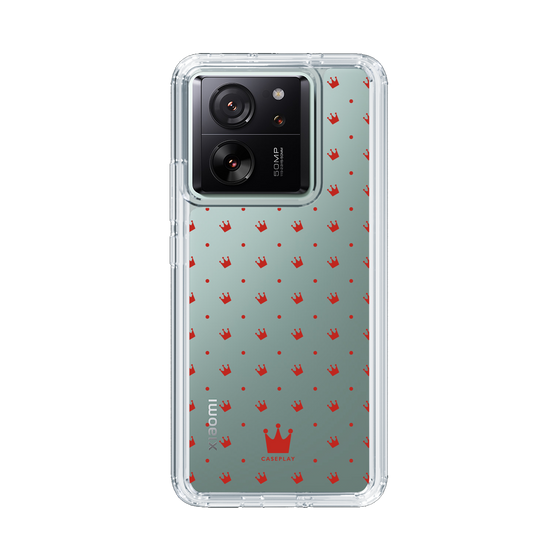 スリムプロテクションケース［ CASEPLAY Crown dots Red - ケースプレイ・クラウン・ドッツ レッド ］