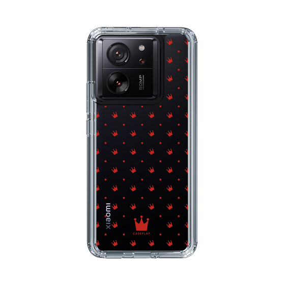 スリムプロテクションケース［ CASEPLAY Crown dots Red - ケースプレイ・クラウン・ドッツ レッド ］