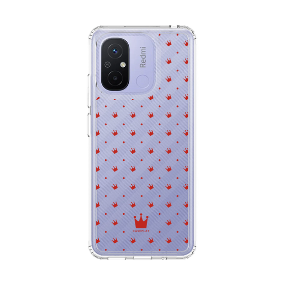 スリムプロテクションケース［ CASEPLAY Crown dots Red - ケースプレイ・クラウン・ドッツ レッド ］