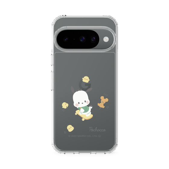 スリムプロテクションケース［ ポチャッコ - むきゅむきゅ - スケートボード ］