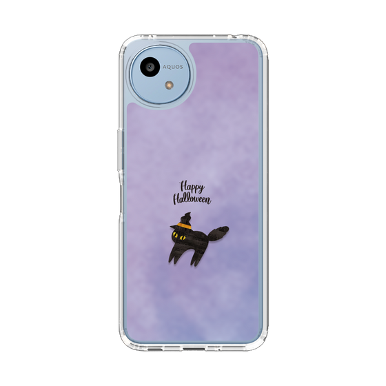 スリムプロテクションケース［ Happy Halloween - Black cat ］