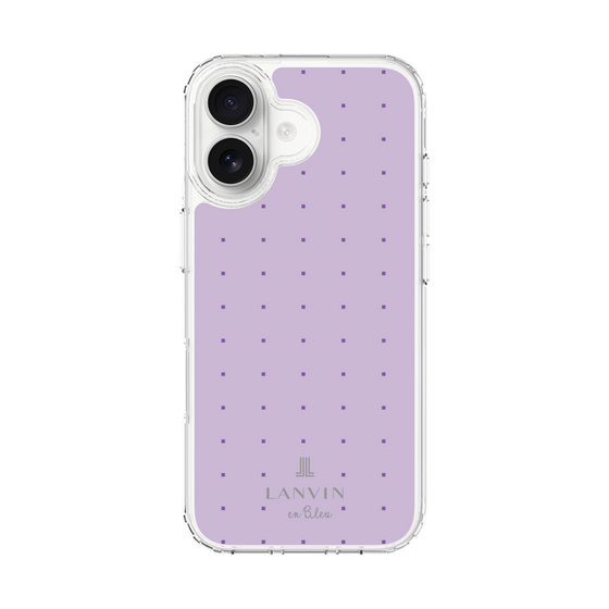 スリムプロテクションケース［ LANVIN en Bleu Tiny dots Purple - ランバン ドット パープル ］