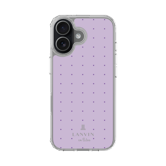 スリムプロテクションケース［ LANVIN en Bleu Tiny dots Purple - ランバン ドット パープル ］