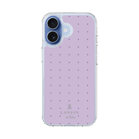 スリムプロテクションケース［ LANVIN en Bleu Tiny dots Purple - ランバン ドット パープル ］