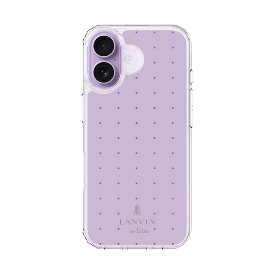 スリムプロテクションケース［ LANVIN en Bleu Tiny dots Purple - ランバン ドット パープル ］
