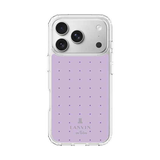 スリムプロテクションケース［ LANVIN en Bleu Tiny dots Purple - ランバン ドット パープル ］