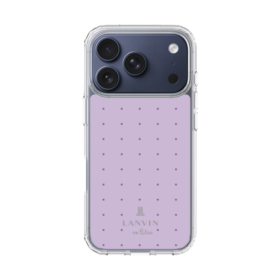 スリムプロテクションケース［ LANVIN en Bleu Tiny dots Purple - ランバン ドット パープル ］