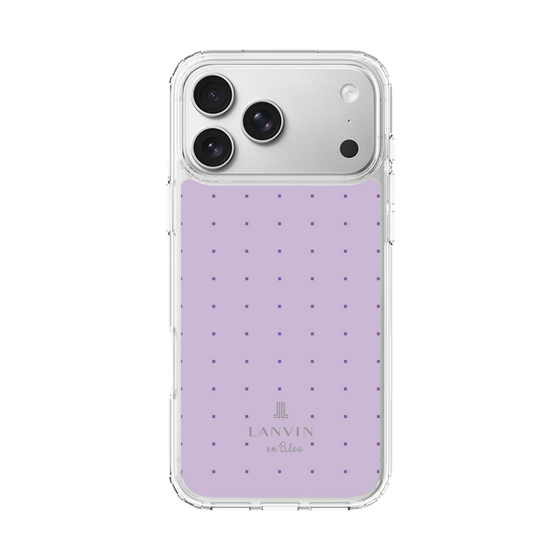 スリムプロテクションケース［ LANVIN en Bleu Tiny dots Purple - ランバン ドット パープル ］
