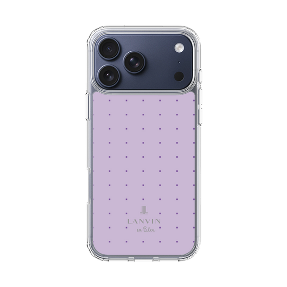 スリムプロテクションケース［ LANVIN en Bleu Tiny dots Purple - ランバン ドット パープル ］