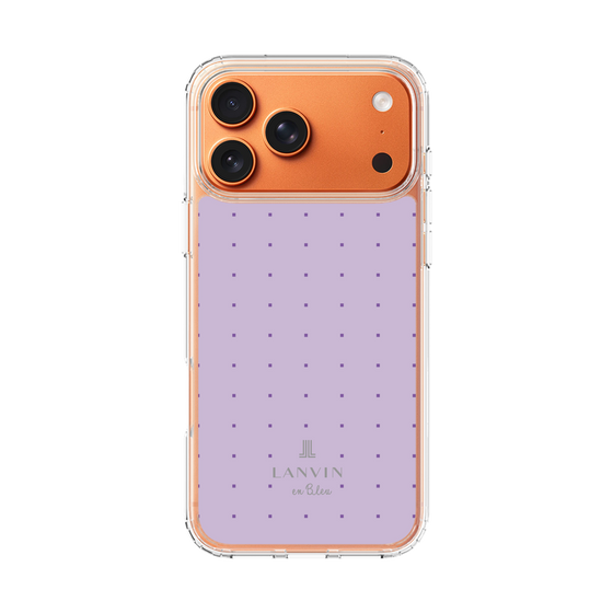 スリムプロテクションケース［ LANVIN en Bleu Tiny dots Purple - ランバン ドット パープル ］
