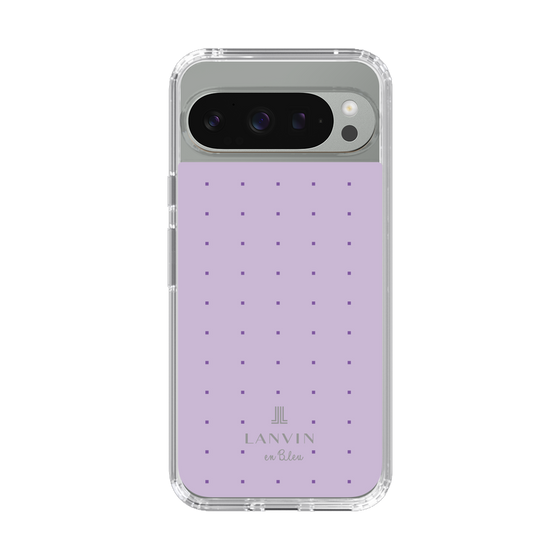 スリムプロテクションケース［ LANVIN en Bleu Tiny dots Purple - ランバン ドット パープル ］