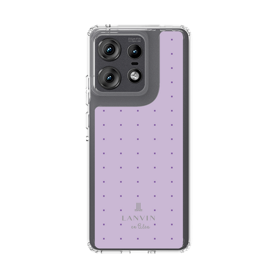 スリムプロテクションケース［ LANVIN en Bleu Tiny dots Purple - ランバン ドット パープル ］