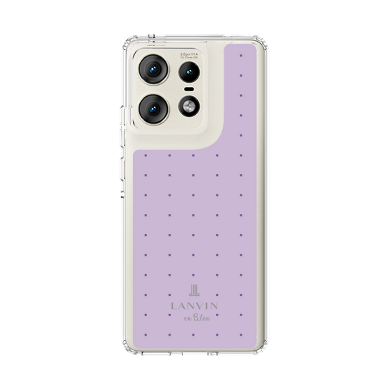 スリムプロテクションケース［ LANVIN en Bleu Tiny dots Purple - ランバン ドット パープル ］