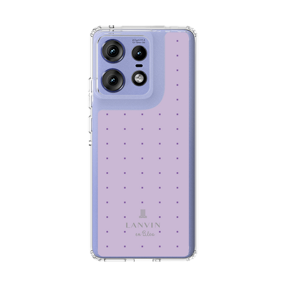 スリムプロテクションケース［ LANVIN en Bleu Tiny dots Purple - ランバン ドット パープル ］