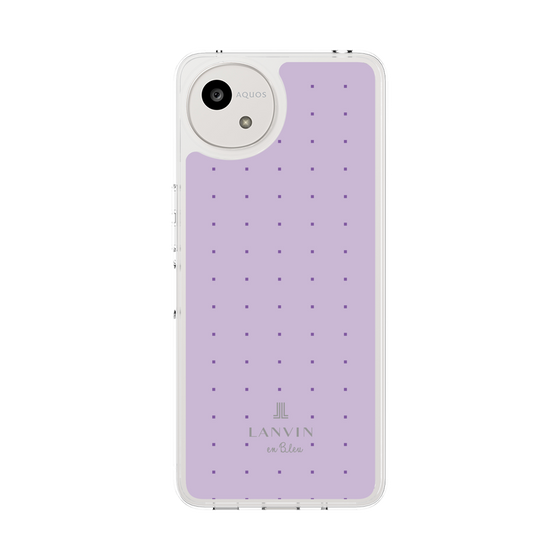 スリムプロテクションケース［ LANVIN en Bleu Tiny dots Purple - ランバン ドット パープル ］