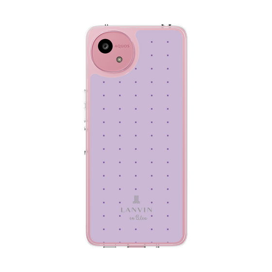 スリムプロテクションケース［ LANVIN en Bleu Tiny dots Purple - ランバン ドット パープル ］