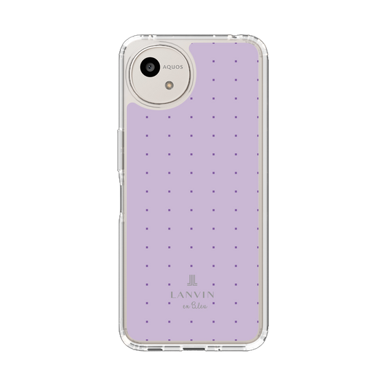 スリムプロテクションケース［ LANVIN en Bleu Tiny dots Purple - ランバン ドット パープル ］