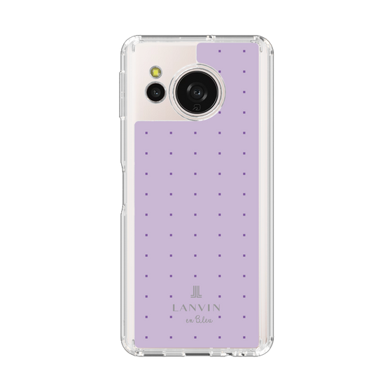 スリムプロテクションケース［ LANVIN en Bleu Tiny dots Purple - ランバン ドット パープル ］