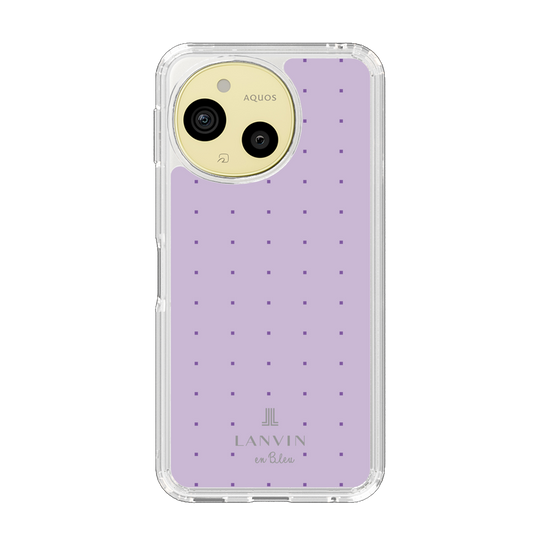 スリムプロテクションケース［ LANVIN en Bleu Tiny dots Purple - ランバン ドット パープル ］