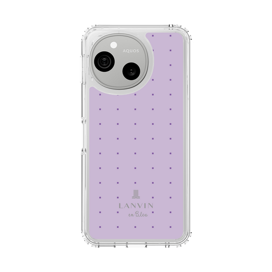 スリムプロテクションケース［ LANVIN en Bleu Tiny dots Purple - ランバン ドット パープル ］
