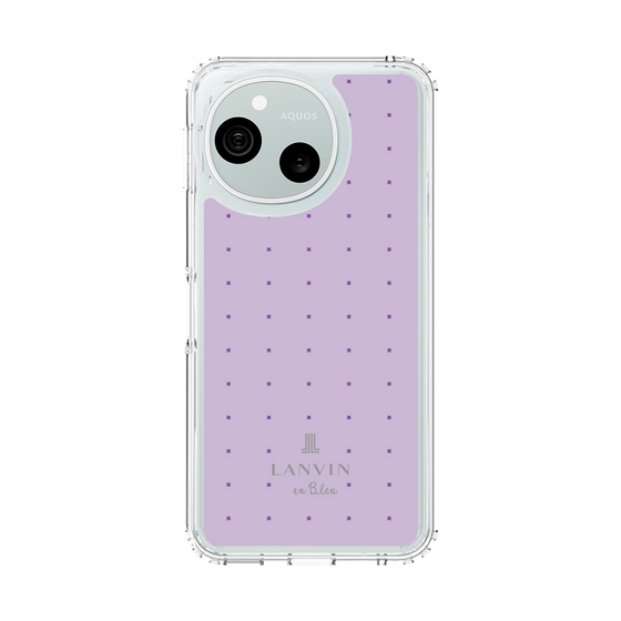 スリムプロテクションケース［ LANVIN en Bleu Tiny dots Purple - ランバン ドット パープル ］