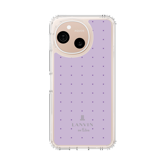 スリムプロテクションケース［ LANVIN en Bleu Tiny dots Purple - ランバン ドット パープル ］