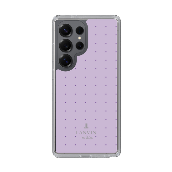 スリムプロテクションケース［ LANVIN en Bleu Tiny dots Purple - ランバン ドット パープル ］