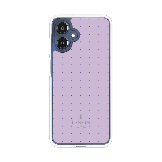 スリムプロテクションケース［ LANVIN en Bleu Tiny dots Purple - ランバン ドット パープル ］