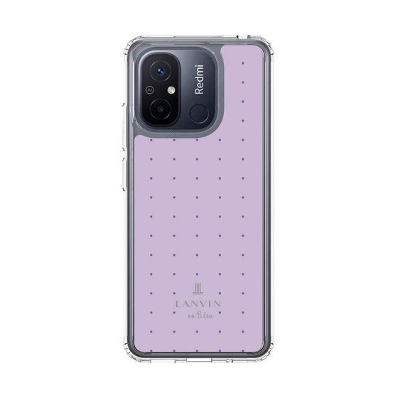 スリムプロテクションケース［ LANVIN en Bleu Tiny dots Purple - ランバン ドット パープル ］